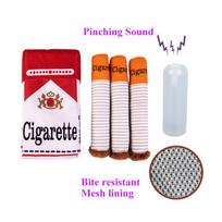 2026 Pliušinis žaislas šuniui kandžioti Sujungiamas cigarečių dėklas Pliušinė cigaro formos žaislas Juokingi interaktyvūs žaislai šuniukams Kandžiojami ir cypiantys žaislai Cigaretės žaislas šuniui