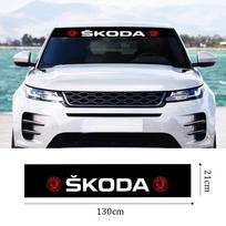 Priekinio stiklo lipdukas Automobilio dekoracija Automobilio priekinio stiklo lipdukas Stiliaus lipdukas Skoda Yeti VRIS Octavia a5 Karoq Black Skoda