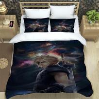 Final Fantasy Print Three Piece Bedding Set Fashion Article Children or Adults for Beds Quilt Cover Pillowcases Bedding Set Gift EU Single(135*200cm)3pcs