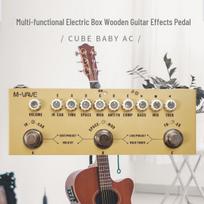 Cube Baby AC Gitaros Efektų Pedalas: Nešiojamas, įkraunamas mini akustinės gitaros priedas įrašymui Cube Baby AC