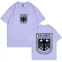 Reperio Kanye West Vultures albumo logotipas T-shirt vyrams moterims Hip Hop Punk Gothic T-shirts 100% medvilnės Oversized T-shirt Streetwear S