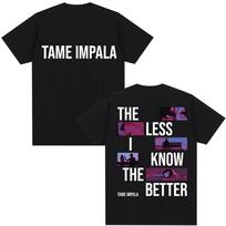2026 Rock Band Tames Impala The Less I Know The Better Tshirt Mens Hiphop Retro Cotton Shortsleeved Loose Casual Shirt S