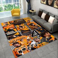3D Lando Norris F1 lenktynininko kilimas, Kilimas svetainei, miegamajam, sofai, durų kilimėlis, Dekoracija, Vaikų žaidimų neslystantis grindų kilimėlis, Dovana 40x60cm(15x23in)
