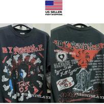 Vintažiniai My Chemical Romance punk roko turo 2 PUSĖS Unisex S-5XL Unisex marškinėliai S