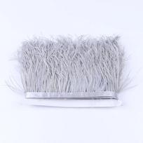 Plunksnos 1 metras Natūralios stručio plunksnos Apdailos juostelė 6-15 cm Sijonui, „pasidaryk pats“ drabužiams Juoda Balta Stručio plunksnos Vestuvių dekoravimas 6-8 cm tamsiai mėlyna spalva