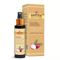 SATTVA_Plaukų tonikas su kario pasta ir svogūnų plaukų balzamu 100 ml