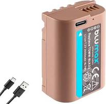 "Blumax" baterija, suderinama su "Panasonic" DMW-BLK22 | - 2600 mAh - DMW-BLK22E su C tipo USB jungtimi, skirta "Lumix DC" - G9 II / GH5 II GH7 / S5 II-X / DC-S9 II S9 II