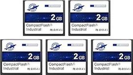 "Dogfish Compact Flash" kortelė, 2GB, 5 pakuotės, aukštos kokybės pramoninė CF atminties kortelė su SLC NAND Flash atmintimi, skirta pramoniniams kompiuteriams, CNC mašinoms, seniems fotoaparatams