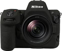 "Easy Hood Z8" fotoaparato dėklas, patobulintas Nikon Z8 fotoaparato dėklas, minkštas silikoninis dėklas su mygtukų užrašais, lengvas kūno odos krepšio dangtelis, juodas