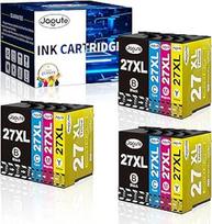 "Jagute" 12 27XL spausdintuvo kasečių pakuotė, suderinama su "Epson" 27 XL kasete, skirta "Epson Workforce WF-7710 WF-7210 WF-3620 WF-3640 WF-7110DTW WF-7210DTW WF-7610DW WF-7620DTWF WF-7720DTWF WF-7720DTWF WF-7715DWF