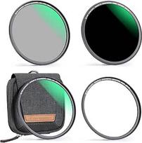 "K&F Concept" magnetinių filtrų rinkinys "Nano X-Series" 55 mm magnetinė greito keitimo sistema Greito keitimo sistema MCUV+CPL+ND1000 su objektyvo adapteriu ir filtrų krepšeliu