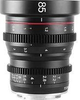 "Meike" 85 mm T2.2 mini fiksuotas pagrindinis rankinio fokusavimo plačiakampis kino objektyvas, skirtas M43 "Micro Four Thirds" MFT montavimo fotoaparatams BMPCC 4K Z CAM E1 E2
