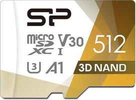 "Silicon Power" 512GB Micro SD kortelė U3 SDXC microsdxc Didelės spartos MicroSD atminties kortelė, skirta "Steam Deck", "Nintendo Switch", "DJI Pocket 3" ir dronams
