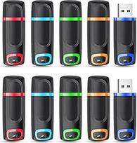 10 USB atmintinių 128GB pakuotė Vansuny USB atmintinė 128GB 2.0 Pakuotė 10 atmintinių 128GB Duomenų saugojimo atsarginė kopija, skirta kompiuteriui / staliniam kompiuteriui / nešiojamajam kompiuteriui / automobilio garso aparatūrai / žaidimų konsolėms