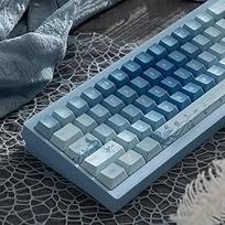 152 klavišai Custom PBT Dye Sub Keycaps Cherry Profile Blue Rose Keycap rinkinys tinka 61/64/75/84/Alice mechaninei klaviatūrai Cherry MX jungikliams