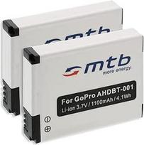 2x akumuliatorius ABPAK-001, AHDBT-001, AHDBT-002, skirtas "Gopro Hero" / "HD Hero" / "HD Hero 2