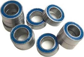 695RS guolis 10vnt. 5x13x4mm ABEC-3 Hobby Electric RC Car Truck 695 RS 2RS rutulinis guolis 695-2RS mėlynas sandarus