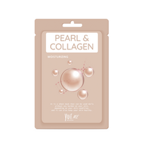 YU.R ME PEARL&COLLAGEN SHEET MASK lakštinė veido kaukė su perlais ir kolagenu, N1