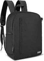 Cwatcun Fotoaparato kuprinė Fotoaparato kuprinė Professional for Mirrorless DSLR SLR Camera Vandeniui atsparus fotoaparato krepšys, suderinamas su "Sony Canon Nikon" fotoaparatu ir objektyvo trikojo priedais, juoda, Dienos kuprinė Kuprinės