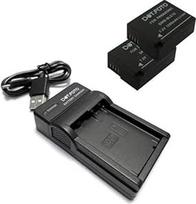 DMW-BLC12, DMW-BLC12E Premium 1200 mAh akumuliatorius (2 vnt.) ir USB įkroviklis, skirti "Panasonic