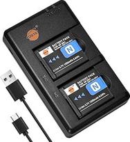 DSTE 2PCS "Sony NP-BN1" (1500 mAh/3,7 V) akumuliatoriaus įkroviklio rinkinys, skirtas "Sony Cyber-shot", DSC-QX10, DSC-QX100, DSC-T99, DSC-T110, DSC-TF1, DSC-TX5, DSC-TX7, DSC-TX9, DSC-TX10, DSC-TX20, DSC-TX30 fotoaparatui