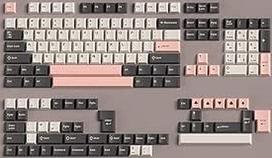 Dvigubo šūvio klavišų gaubteliai 163 klavišų "Cherry Profile Olivia" klavišų gaubtelių rinkinys tinka 61/64/87/96/100/104/108 "Cherry Mx" jungikliui ISO ANSI išdėstymo mechaninei klaviatūrai