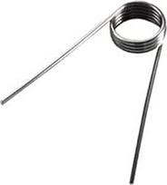 Edelstahl-Torsionsfedern, 10 vnt., vielos skersmuo 0,9 mm, išorinis skersmuo 12 mm, spyruoklinis plienas, mechaninis kampas 90°, 0,9x12 mm-2 posūkiai - 90°(0,9x12 mm-4 posūkiai - 45°)