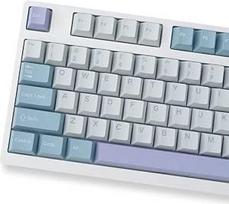 Iliuzijos klavišų dangtelių rinkinys "Cherry Profile Doubleshot" 173 klavišų Custom Blue ISO ANSI klaviatūros klavišų dangteliai "Cherry MX Gateron Kailh" jungikliams mechaninėms klaviatūroms