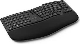 Kensington K75491ES TKL Pro Fit Ergo KB675 EQ įkraunama belaidė klaviatūra 2,4 GHz "Bluetooth", suderinama su "Windows" ir "MacOS" 43 % perdirbto plastiko