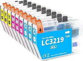 LC3219XL Spausdintuvo kasetės suderinamos su Brother 3219XL LC3219 Suderinamos su MFC-J6530DW MFC-J6930DW MFC-J6930DW MFC-J6935DW MFC-J5330DW MFC-J5335DW MFC-J5730DW MFC-J5930DW (žydra, purpurinė, geltona, 9