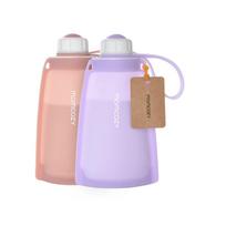 MOMCOZY silikoniniai pieno laikymo maišeliai, 2 vnt. Light Purple, Bean Paste Color