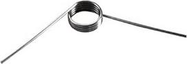 Nerūdijančio plieno sukimo spyruoklės, 10 vnt., vielos skersmuo 1,4 mm, išorinis skersmuo 8 mm, mechaninis kampas 60°, 1,4 x 8 mm-9 posūkių - 60° (1,4 x 8 mm-9 posūkių - 120°)