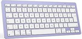 OMOTON "Bluetooth" klaviatūra "Mac", kompaktiška belaidė klaviatūra, suderinama su "MacBook Pro/Air", "iMac", "iMac Pro", "Mac Mini", "Mac Pro", QWERTZ DE išdėstymas, Llia