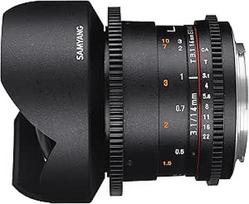 Samyang 14 mm T3.1 VDSLR II rankinio fokusavimo vaizdo objektyvas, skirtas Sony E-Mount fotoaparatui