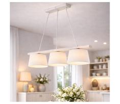Pakabinama liustra AIDA su laidu, 3x E27/60 W/230 V, skersmuo 25 cm, ąžuolas/balta