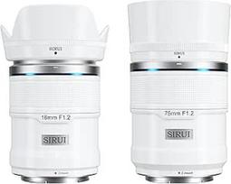 SIRUI Snaiperio automatinio fokusavimo objektyvų rinkinys, 16 mm, 75 mm F1.2 didelio kampo APS-C Pour Z30, Z50, Zfc (Monture Z, Blanc)