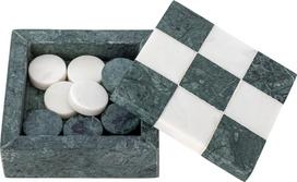 Bloomingville - Aske Tic-Tac-Toe - Green - Marble