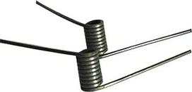 Torsioninė spyruoklė V formos spyruoklė Torsioninė spyruoklė Reguliuojama plienas 1 mm vielos skersmuo 6,5 mm ilgis 40-90 mm 1 x 6,5 x 55 mm 1 x 6,5 x 55 mm