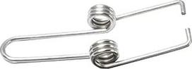 Torsioninės spyruoklės, Torsioninės spyruoklės, vielos skersmuo 1-3 mm, spyruoklinis plienas, dviguba torzinė spyruoklė dideliam šiukšlių konteineriui (D tipas)