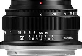 TTArtisan 50mm F2 rankinis viso kadro fotoaparato objektyvas, kompaktiško dizaino, lengvas, standartinio židinio nuotolio, skirtas Nikon Z-Mount fotoaparatui