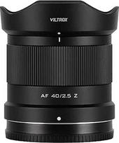 VILTROX 40 mm F2.5 automatinio fokusavimo pilno kadro fotoaparato objektyvas Nikon Z-Mount Lengvas nešiojamas didelės diafragmos objektyvas
