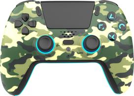Freaks And Geeks - Wireless Bluetooth Controller for PS5- LED - Green Camo