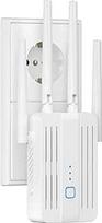 WLAN stiprintuvas "WiFi Repeater WiFi Extender", 1200Mbit/s WLAN signalo stiprintuvas su dviguba juosta (2,4 ir 5 GHz), kartotuvo režimas / prieigos taško režimas, suderinamas su visais maršrutizatoriais, paprastas nustatymas