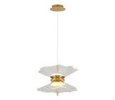 LED liustra ant laido BUTTERFLY 2xLED/10W/230V 3000K auksinė