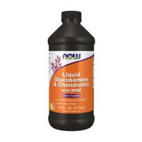 NOW Glucosamine & Chondroitin with MSM Liquid - 473ml