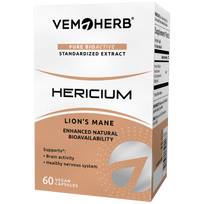 VEMOHERB Hericium (Lion's Mane ekstraktas) - 60 kaps.