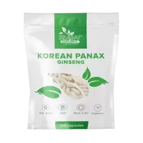 RAW POWDERS Korean Panax Ginseng (Ženšenis) - 120 kaps.