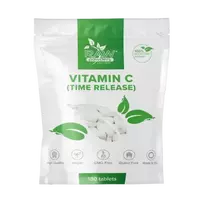 RAW POWDERS Vitaminas C 1000mg (prailginto veikimo) - 180 tabl.