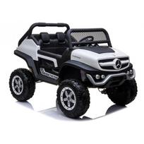 Elektromobilis MERCEDES UNIMOG 2V14Ah 4x4 Baltas