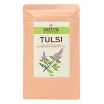 SATTVA_Ayurveda Tulsi žolelių plaukų ir veido kaukė žolelių plaukų ir veido kaukė 100 g